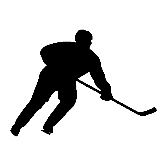 Hockey Player Silhouette Clip Art