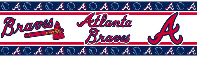 Atlanta Braves Wallpaper Border | Atlanta Braves Wall Border