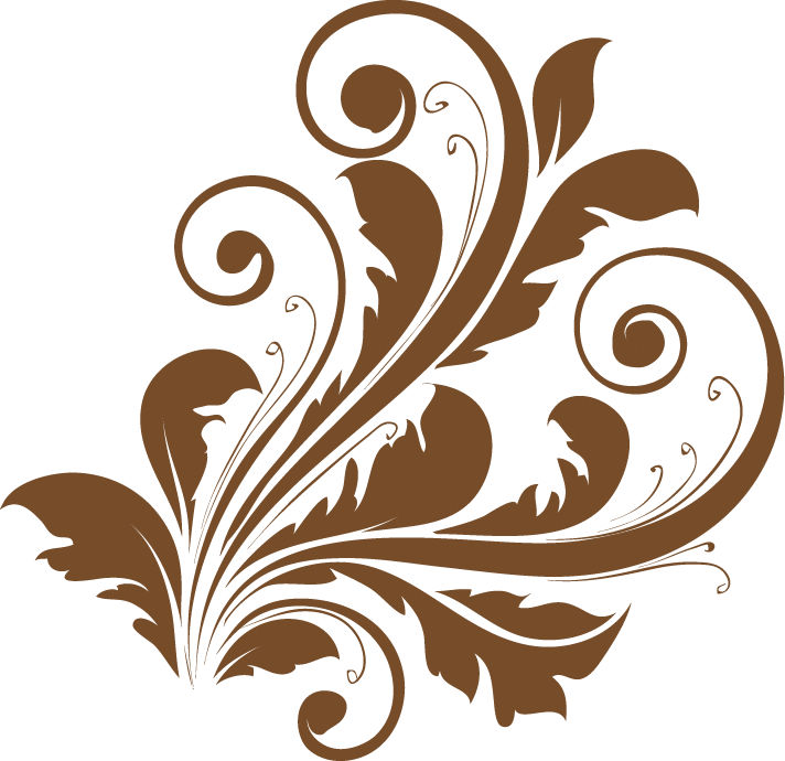 Vector Decorative Floral Design Free Vector / 4Vector