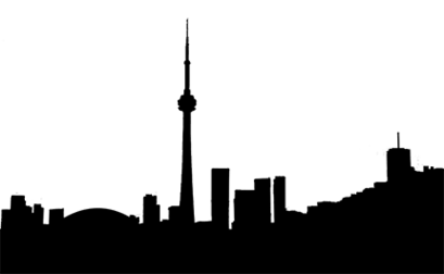 Toronto Skyline Silhouette Clipart - Free to use Clip Art Resource