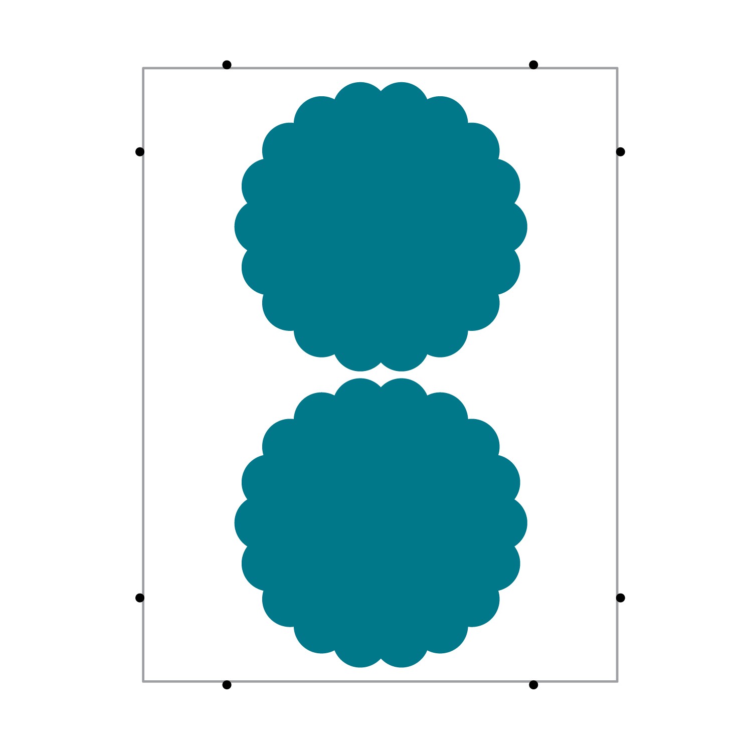 Circles-Scalloped (Pinnovation) Steel-Rule Die | AccuCut Craft