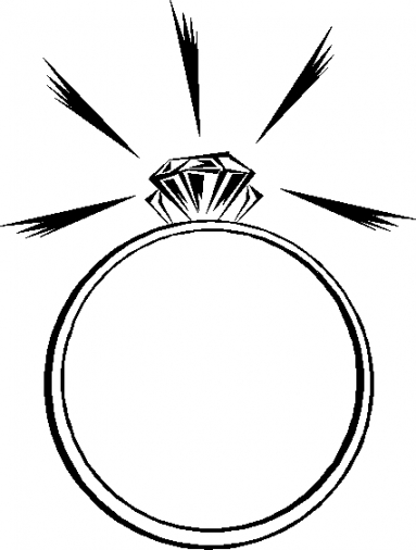 Black And White Engagement Clipart | Free Download Clip Art | Free ...