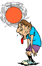 Clipart person sweating