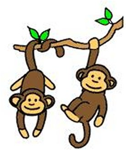 Hanging Monkey Template - Free Clipart Images