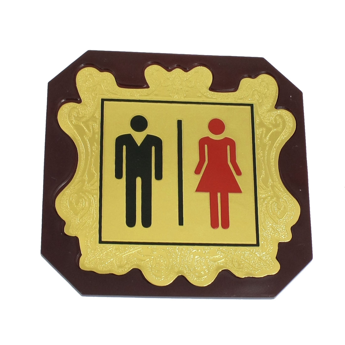 Red Black Lady Mens Washroom Toilet Notice Sign Instruction Board ...