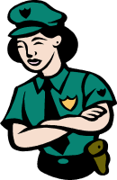 Police clipart. Free graphics of policeman & policewoman. Robber ...