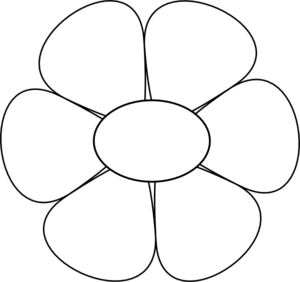 Daisy clipart black and white