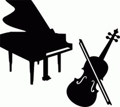 Piano violin clipart