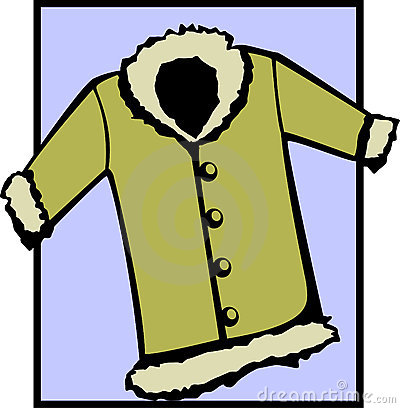 Fur coat clipart