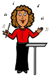 School music teacher clipart