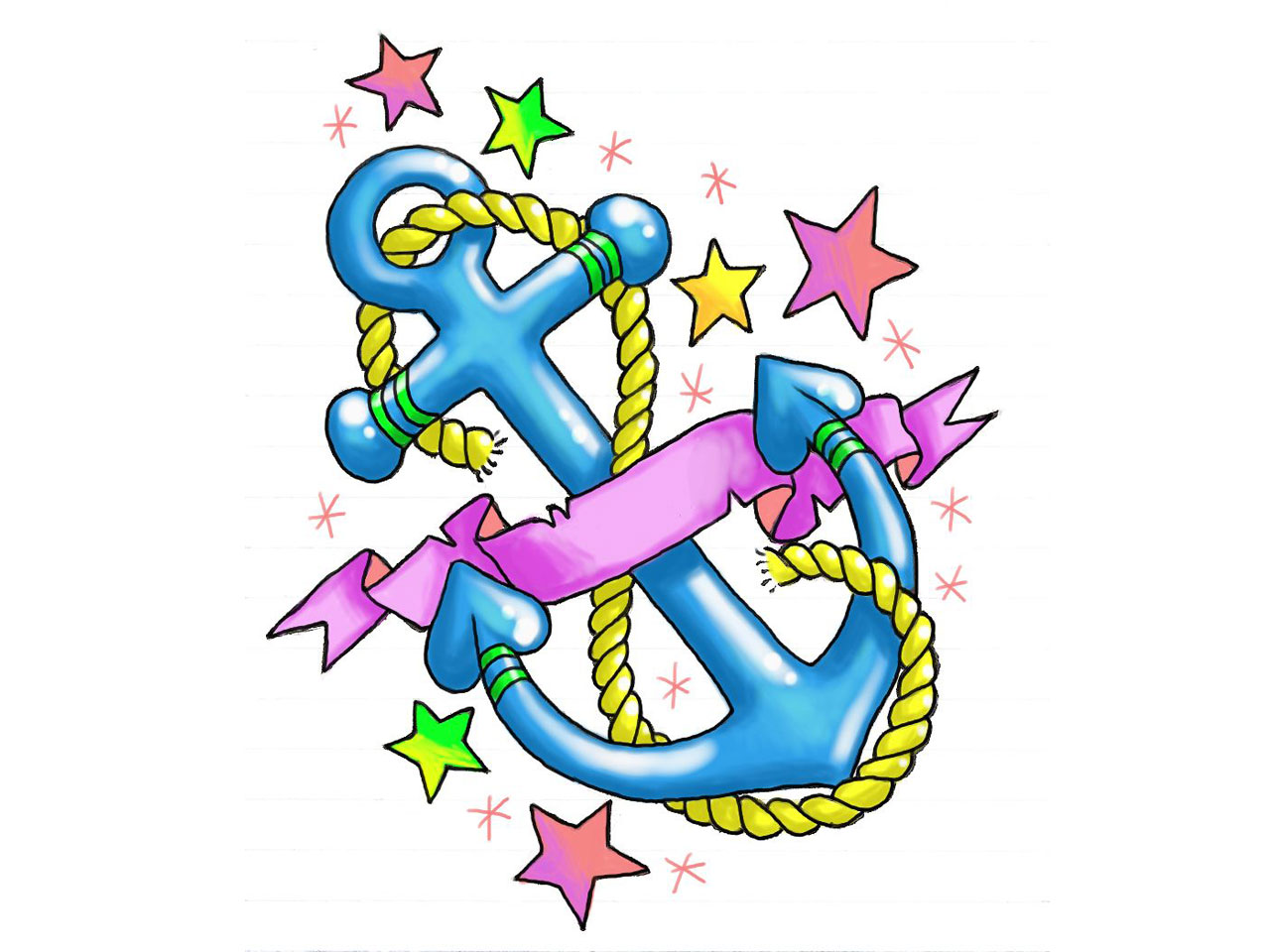 Stars And Hearts Tattoo Designs