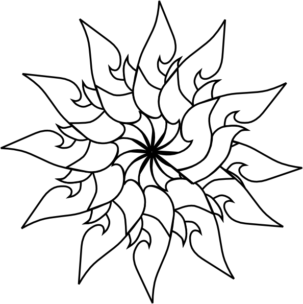 Lotus Flower Line Drawing | Free Download Clip Art | Free Clip Art ...