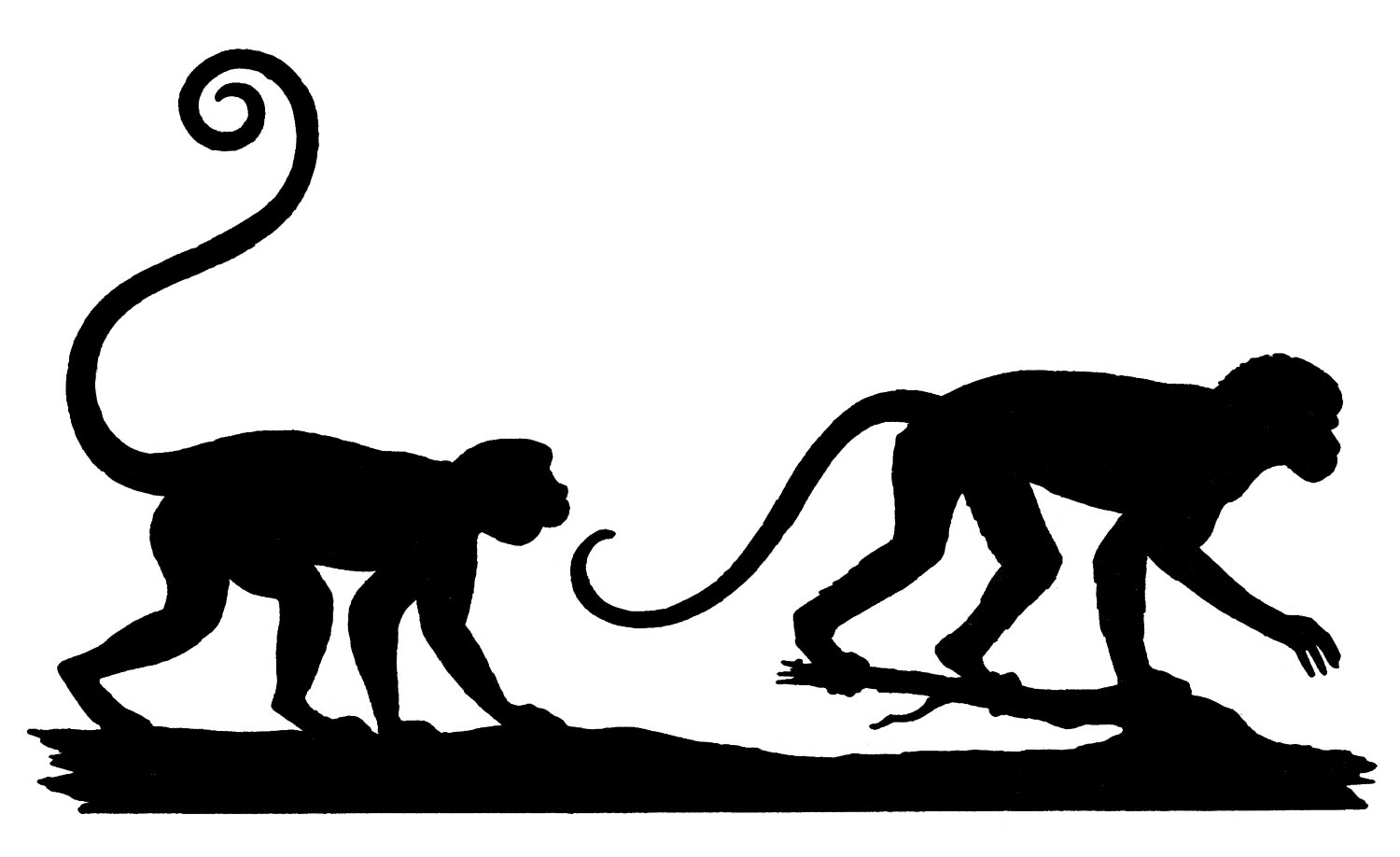 Monkey Silhouette Clipart