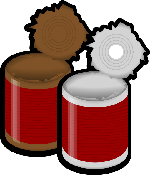 Cans clip art