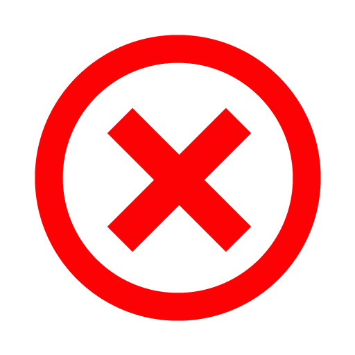 Transparent Red X Clipart
