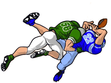 Cartoon Football Player Clipart