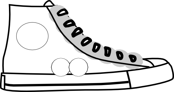 24+ Tennis Shoe Outline Clip Art