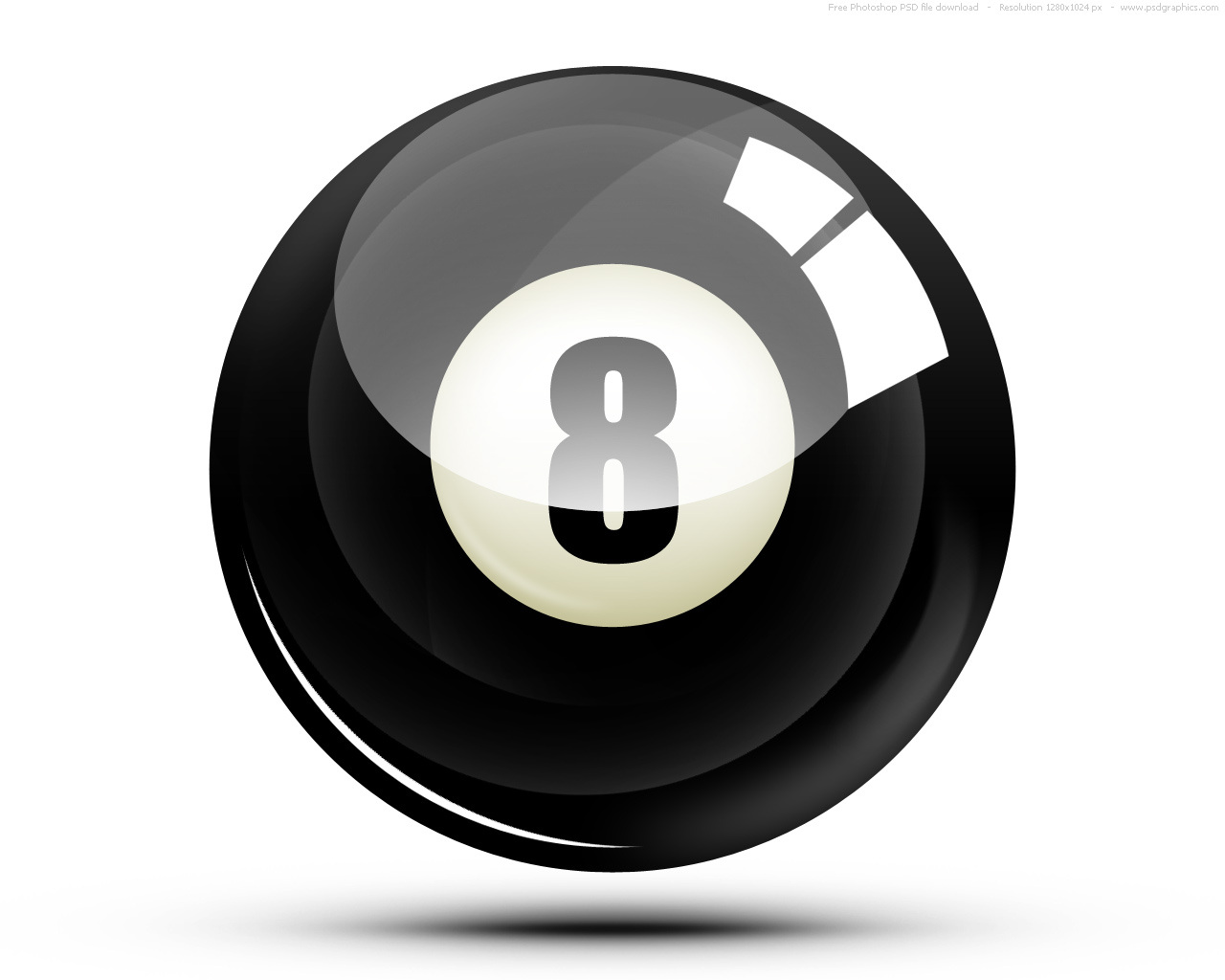 PSD eight ball icon | PSDGraphics