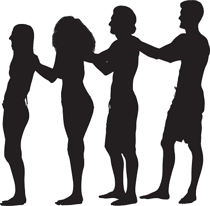 Conga Line Dance Clip Art, Vector Images & Illustrations