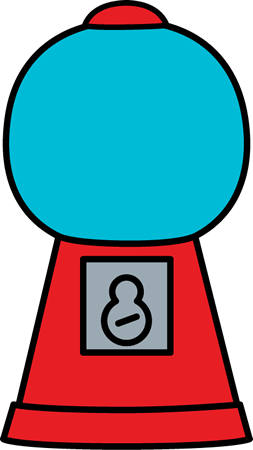 Empty gumball machine clipart
