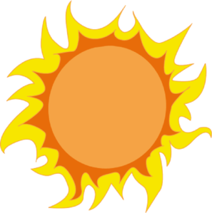 Hot sun clip art