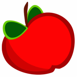 Red Apple Photo Statuettes, Cutouts & Sculptures | Zazzle