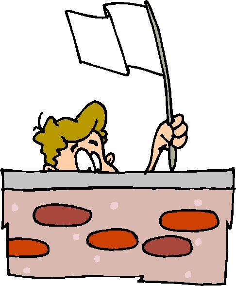 Waving A White Flag - ClipArt Best