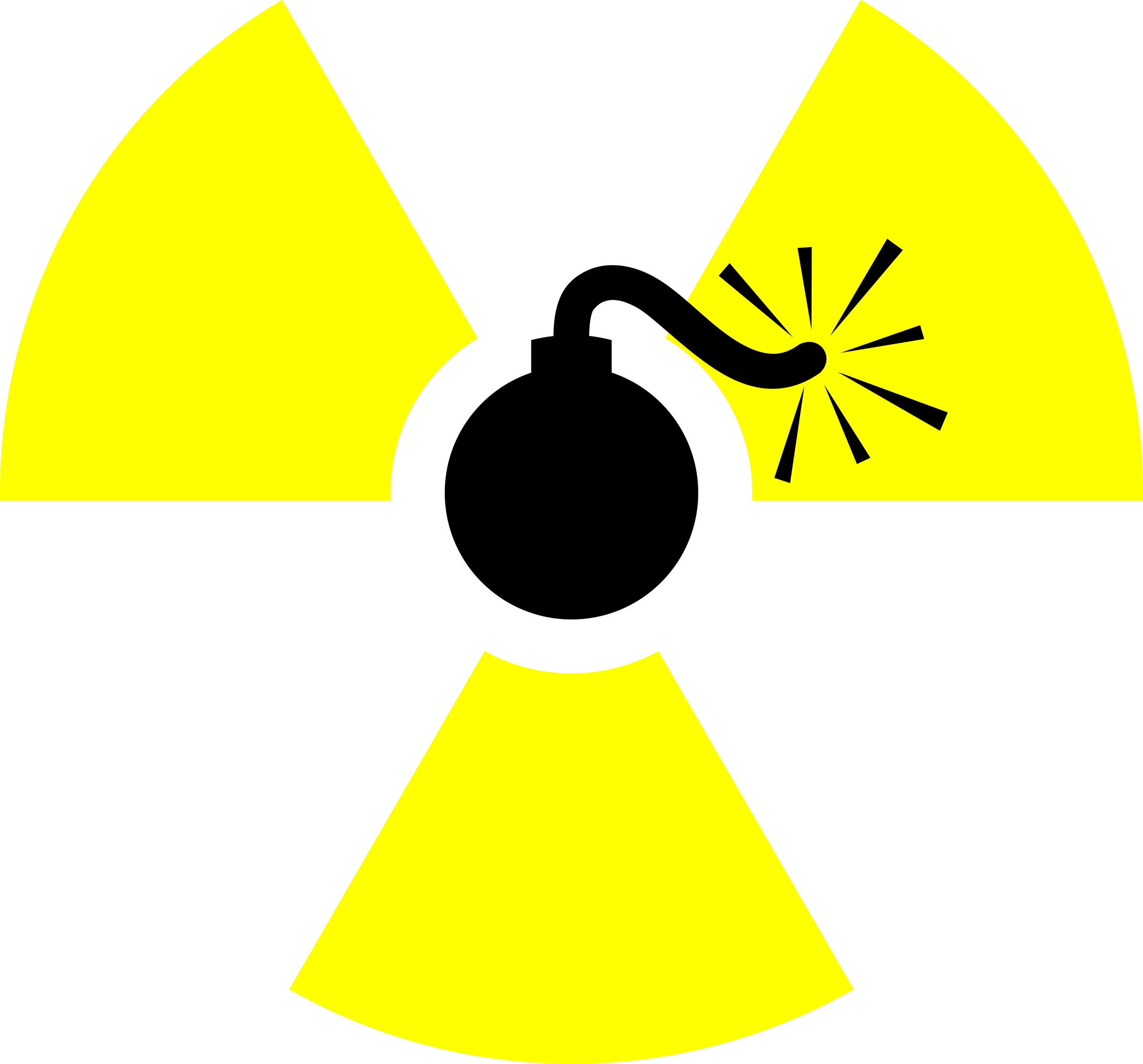 Atomic Bomb Explosion Clip Art Bomb Clipart Simple Black