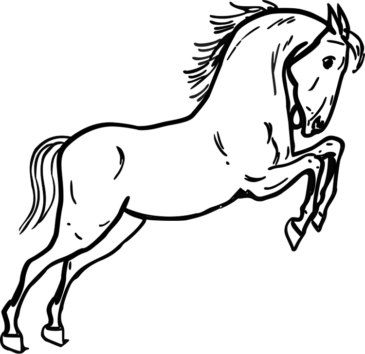 Horse Line Art | Free Download Clip Art | Free Clip Art | on ...