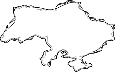 Clipart of map of urkraine