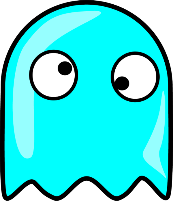 Pacman ghost clipart