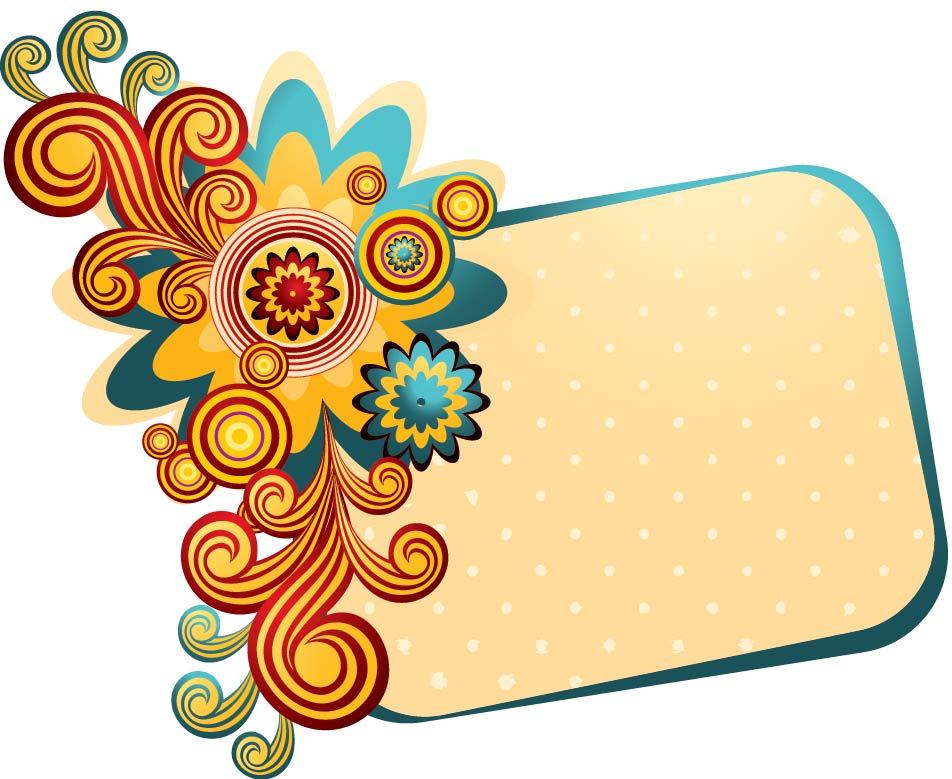 Colorful Swirling Frame Summer Banner - Vector download