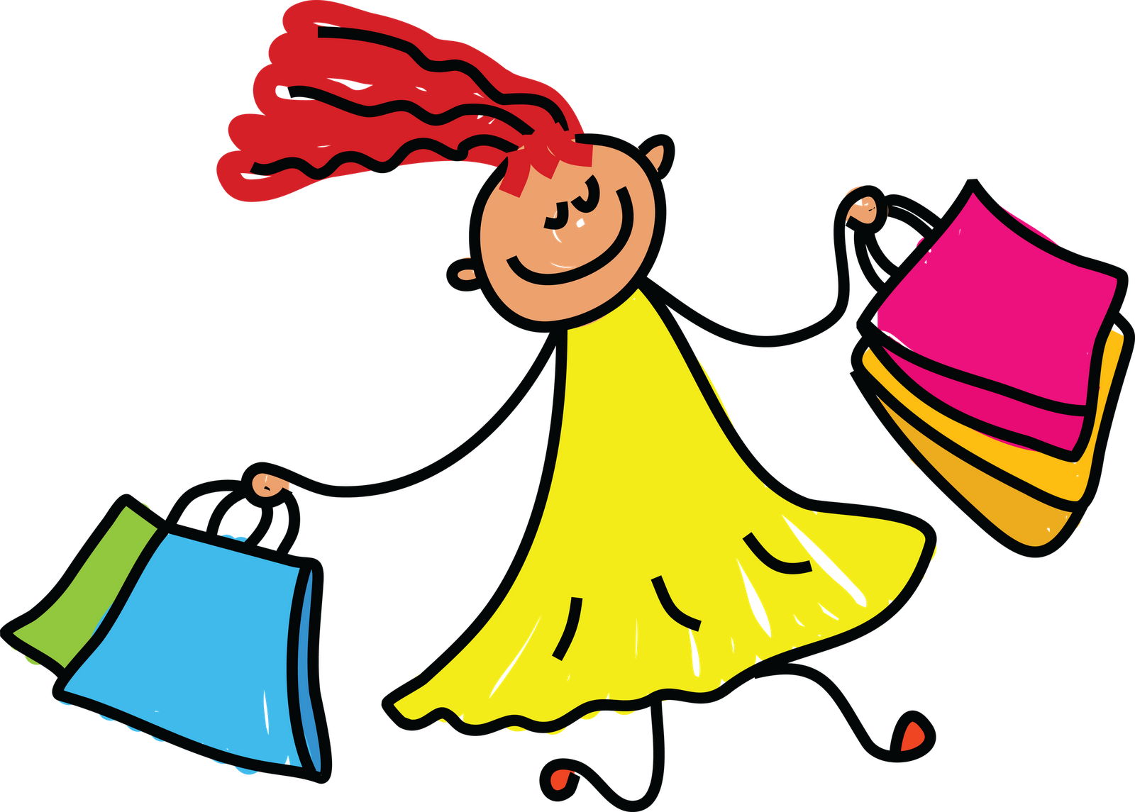 People shopping transparent background clipart free