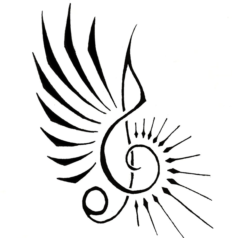 Best Photos of Music Note Drawings - Music Note and Skull Drawings ...