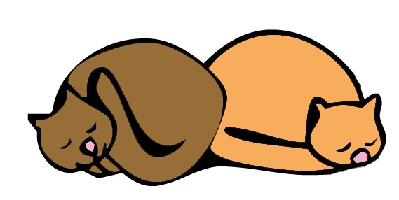 Sleeping Cat Clipart