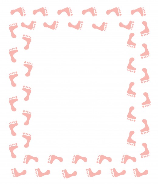 Clipart baby girl borders