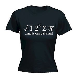 I Ate Sum Pi WOMENS T-SHIRT tee 8 some pie maths school funny ...