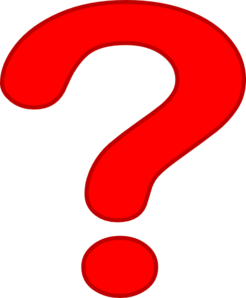 Red question mark clipart