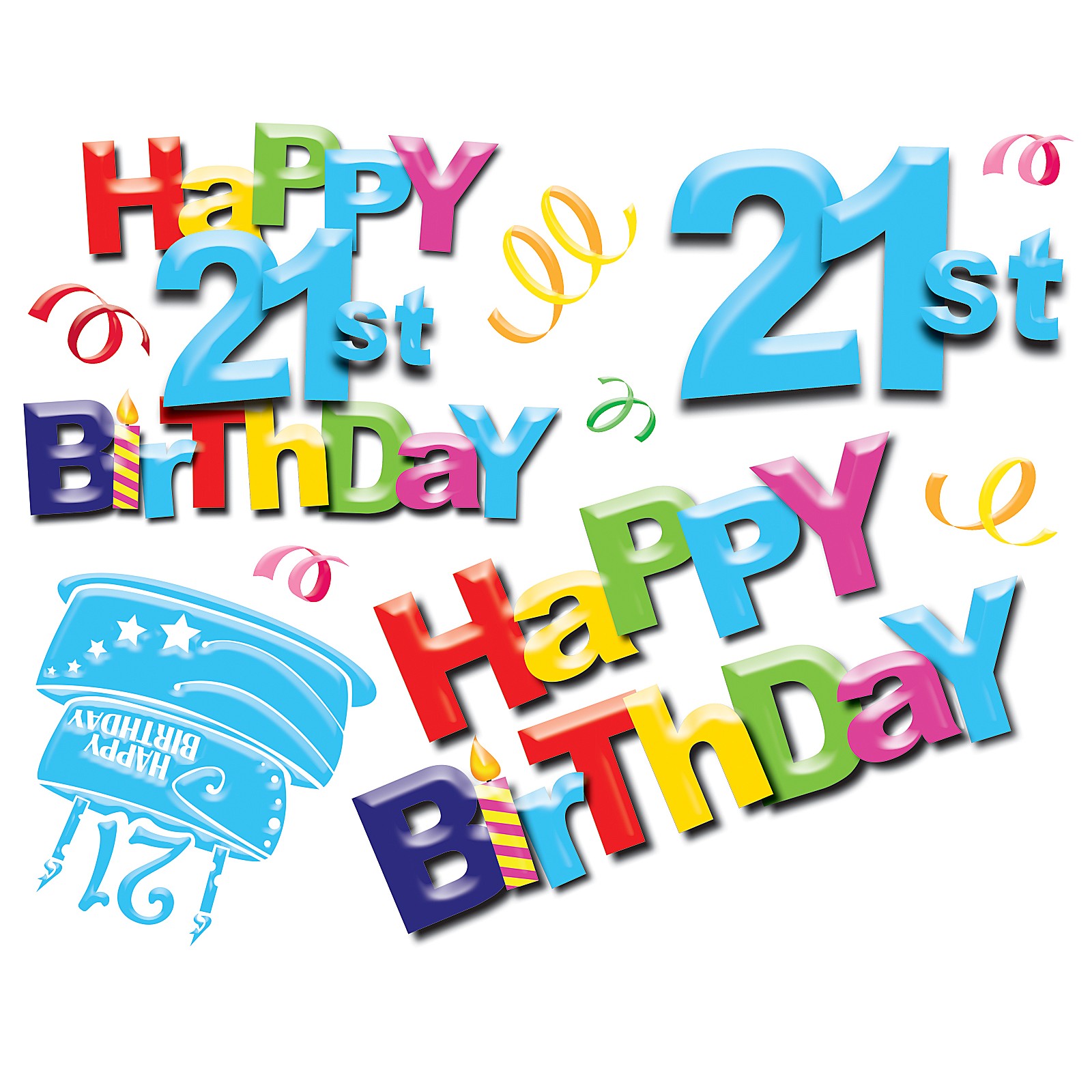 21st Birthday Clipart