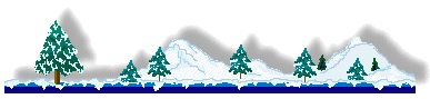 Winter Clip Art - Snow, Mountains, Pine Trees - Free Winter Clip Art