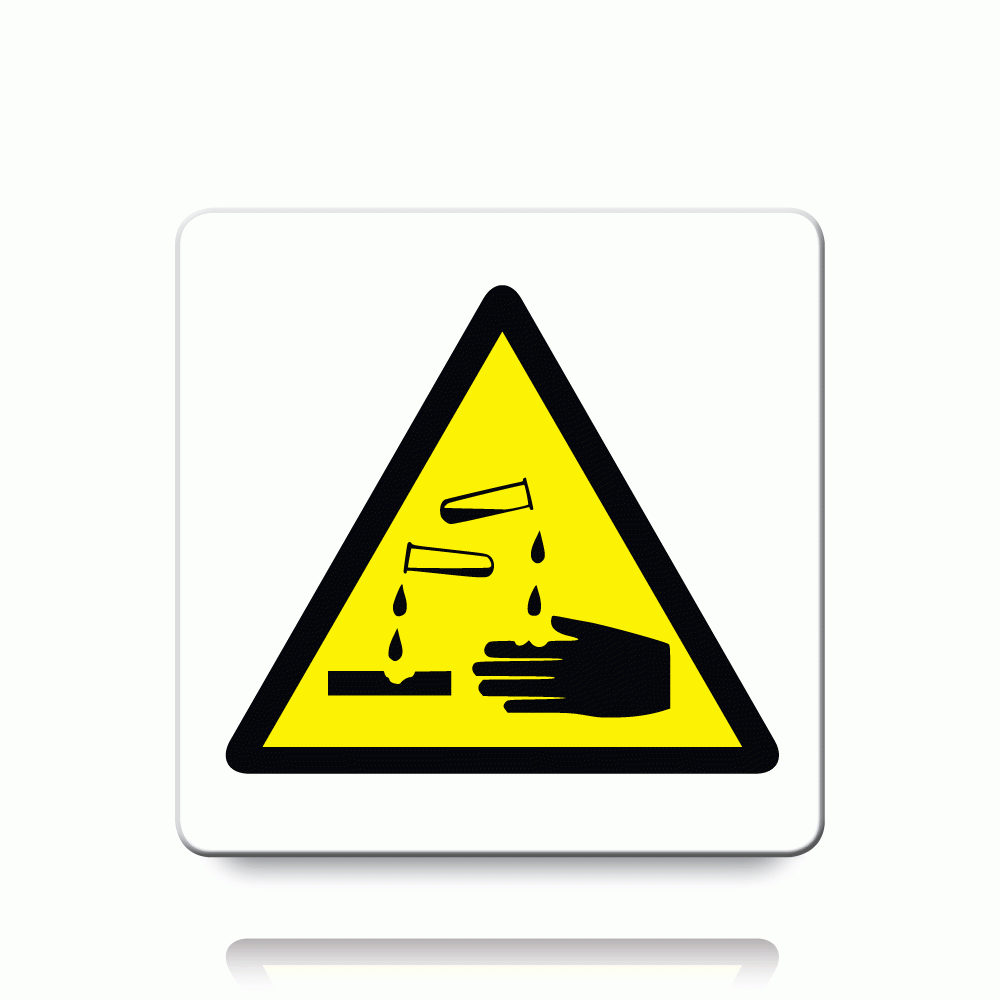 Buy Corrosive Symbol Labels | Danger & Warning Stickers