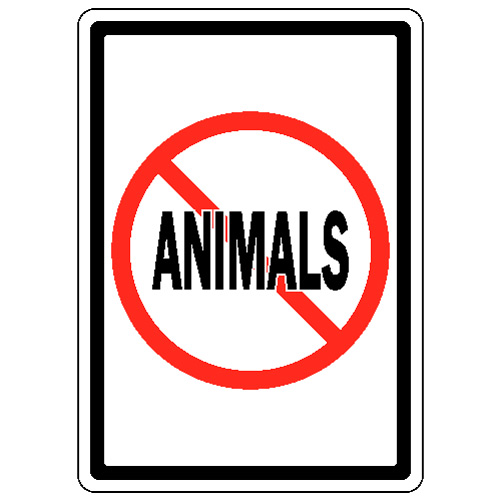 No Animals | Not Allowed Signs | Ninja Novelty Signs