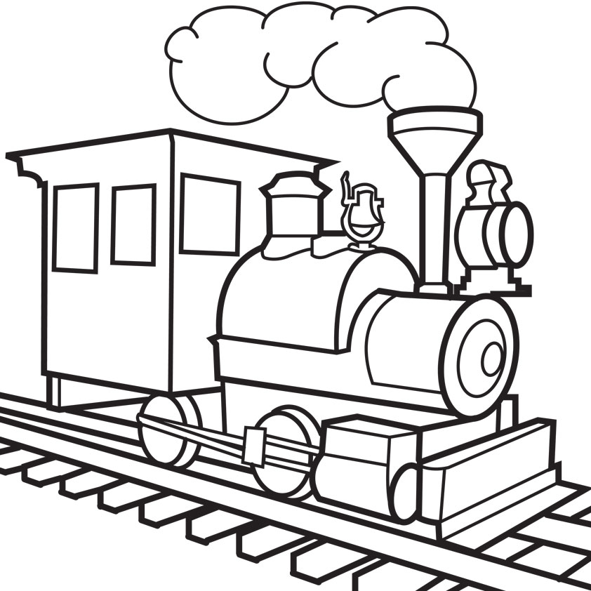 Train clipart black and white free