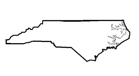 North carolina outline clipart