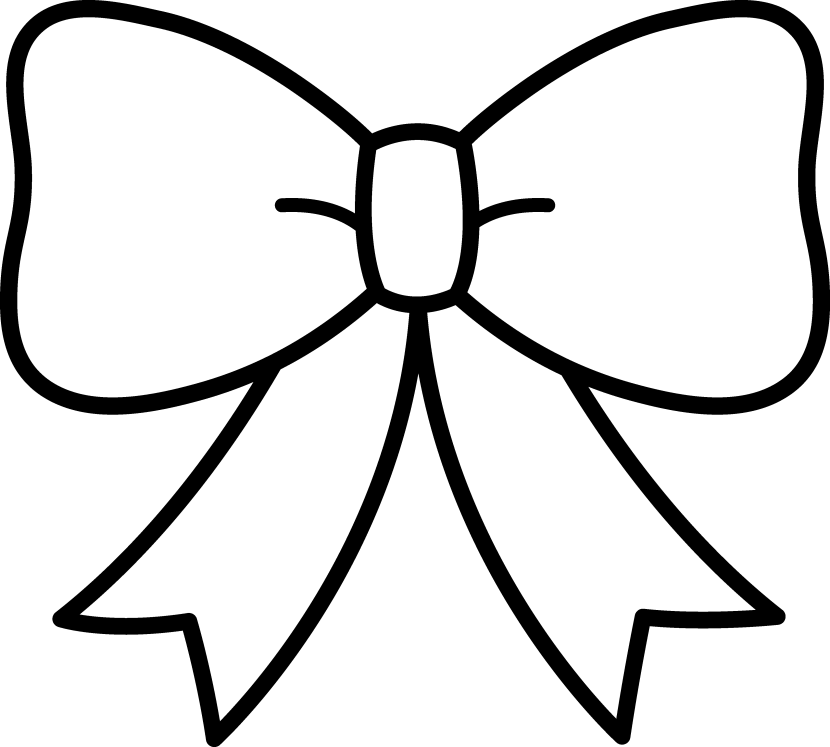 Clipart ribbon black and white