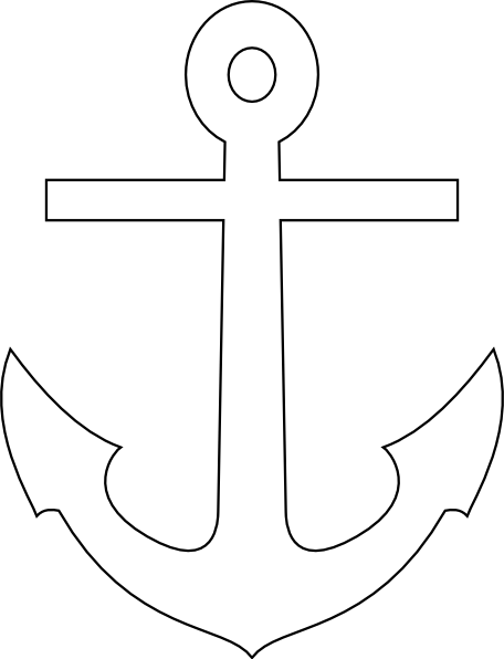 Anchor Black And White Clipart