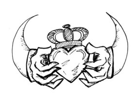 Claddagh Tattoos, Designs And Ideas : Page 30