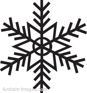 Snowflake Clipart Black And White - Free Clipart ...