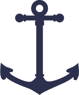 BUMPER STICKERS > Navy Anchor (Blue)