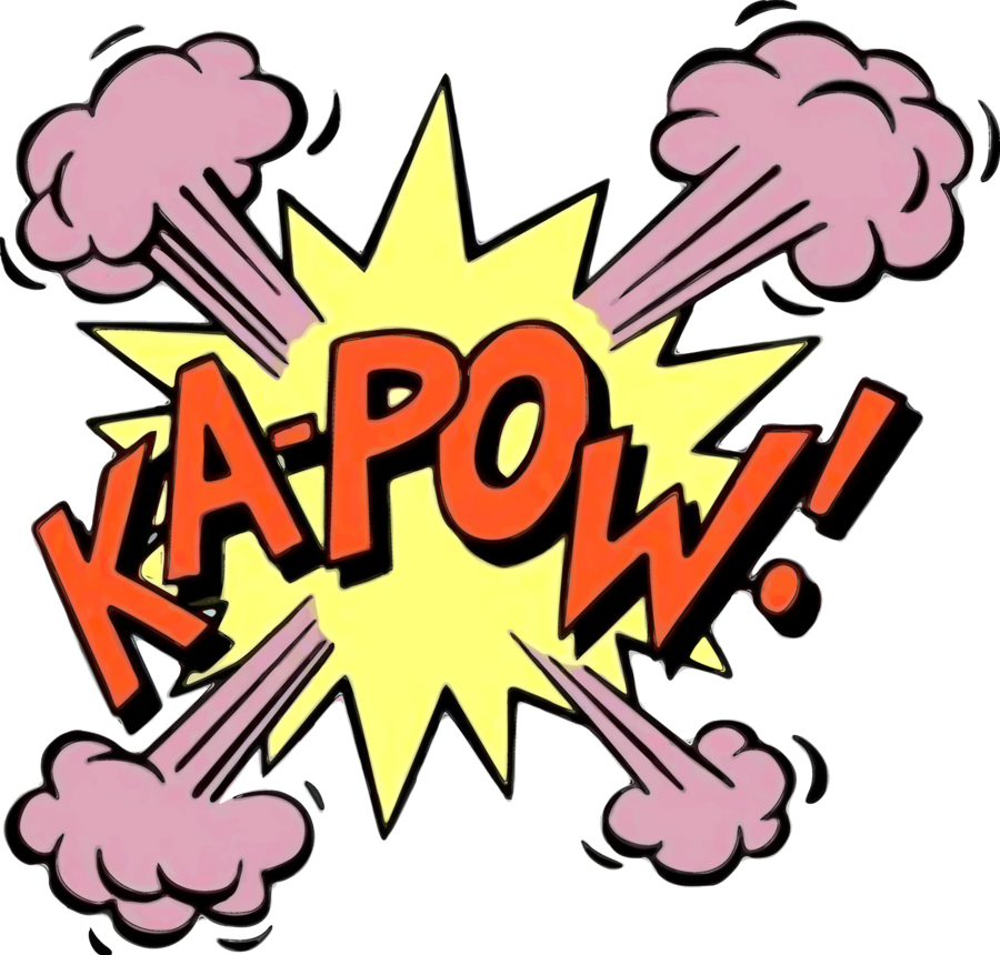 Ka pow cartoon expression by mike44nh on deviantart clipart best